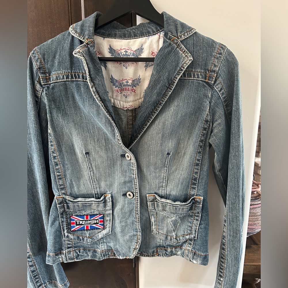Vintage Triumph Women's Denim Blazer